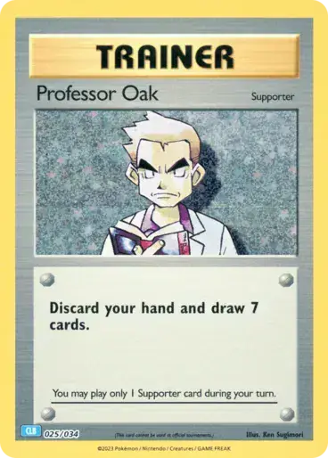 Image de la carte Pokemon Professor Oak 025/34