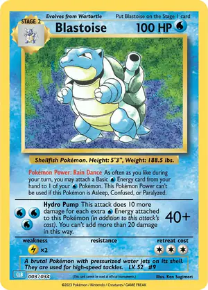 Blastoise 003/034