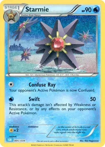 Image de la carte Pokemon Starmie 005/34