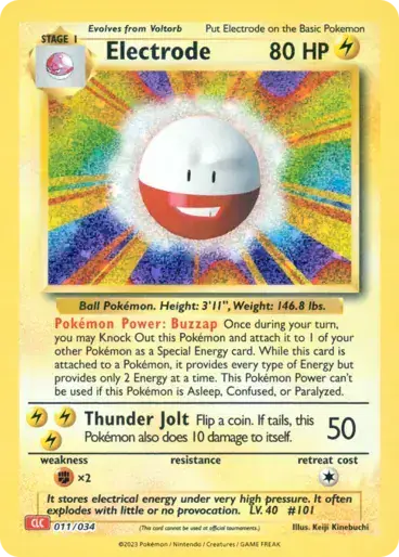 Image de la carte Pokemon Electrode 011/34