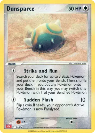 Image de la carte Pokemon Dunsparce 015/34