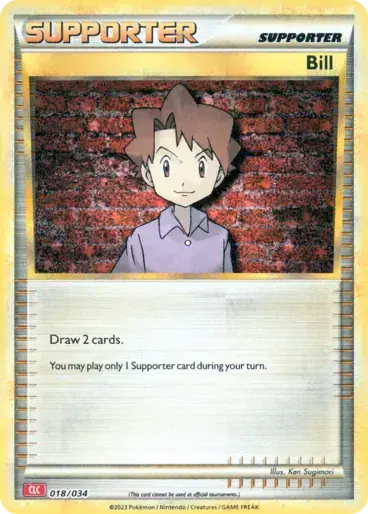 Image de la carte Pokemon Bill 018/34