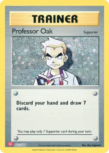 Image de la carte Pokemon Professor Oak 023/34
