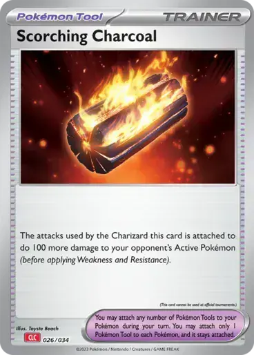 Image de la carte Pokemon Scorching Charcoal 026/34