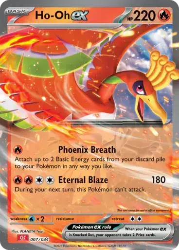 Image de la carte Pokemon Ho-Oh ex 007/34