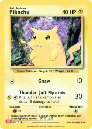Image de la carte Pokemon Pikachu 008/34