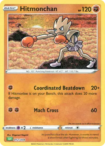 Image de la carte Pokemon Hitmonchan 012/34
