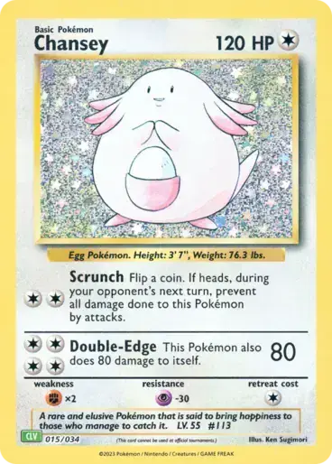 Image de la carte Pokemon Chansey 015/34