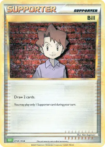 Image de la carte Pokemon Bill 018/34