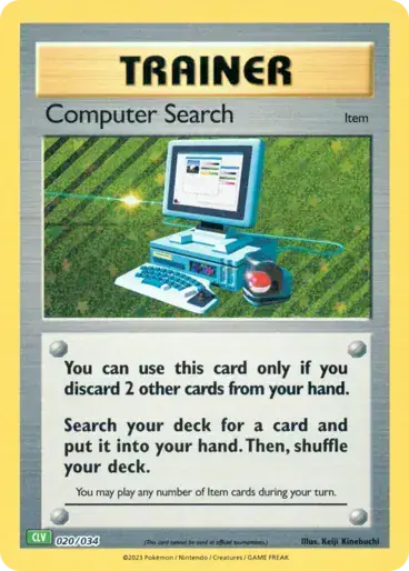 Image de la carte Pokemon Computer Search 020/34