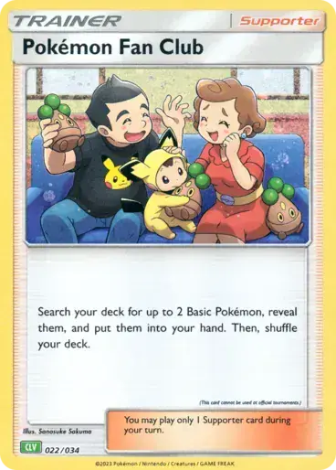 Image de la carte Pokemon Pokémon Fan Club 022/34