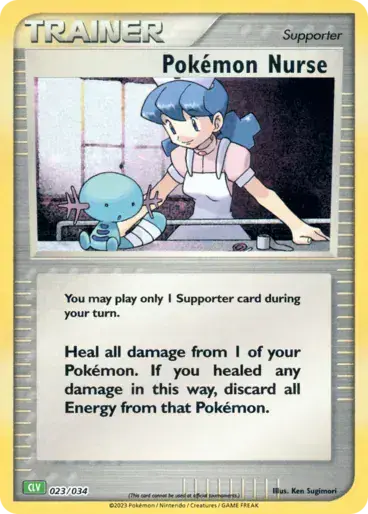 Image de la carte Pokemon Pokémon Nurse 023/34