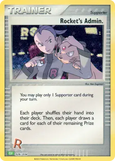 Image de la carte Pokemon Rocket's Admin. 026/34