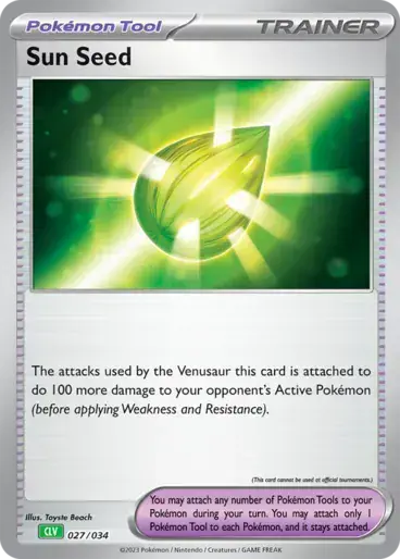 Image de la carte Pokemon Sun Seed 027/34