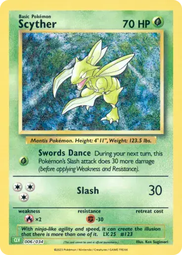 Image de la carte Pokemon Scyther 006/34