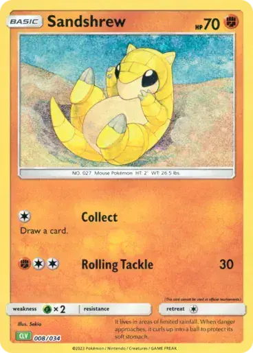 Image de la carte Pokemon Sandshrew 008/34