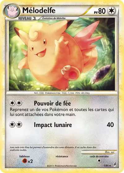 Image de la carte Pokemon Mélodelfe 1/95