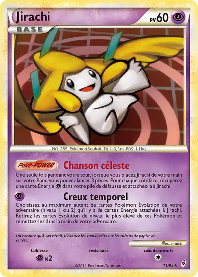 Image de la carte Pokemon Jirachi 11/95