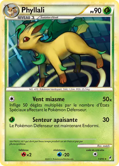 Image de la carte Pokemon Phyllali 13/95