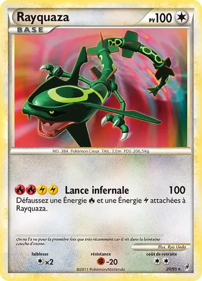 Image de la carte Pokemon Rayquaza 20/95