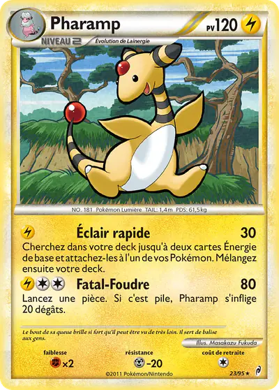 Image de la carte Pokemon Pharamp 23/95