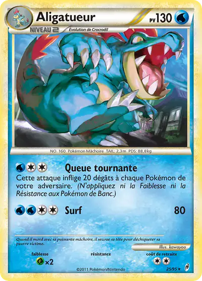 Image de la carte Pokemon Aligatueur 25/95