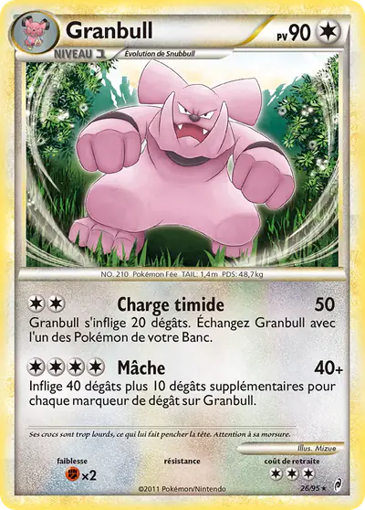 Image de la carte Pokemon Granbull 26/95