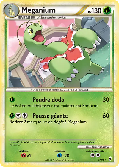 Image de la carte Pokemon Méganium 27/95