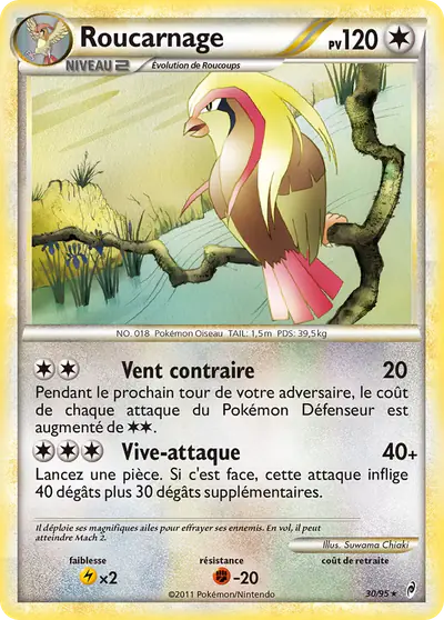 Image de la carte Pokemon Roucarnage 30/95