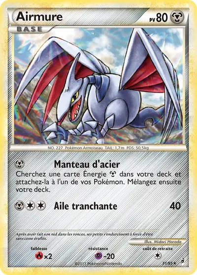 Image de la carte Pokemon Airmure 31/95