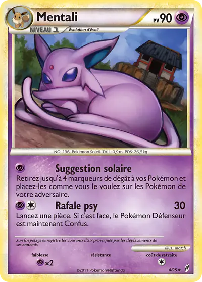 Image de la carte Pokemon Mentali 4/95