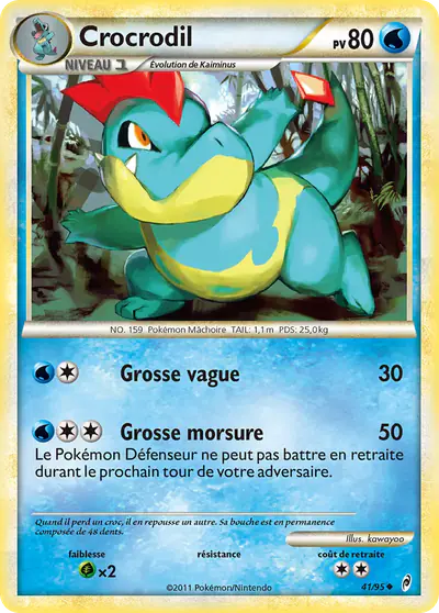 Image de la carte Pokemon Crocrodil 41/95