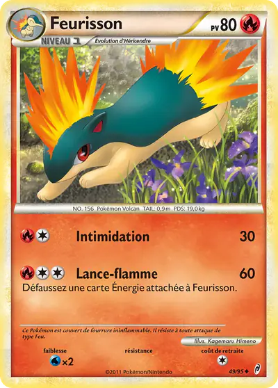 Image de la carte Pokemon Feurisson 49/95