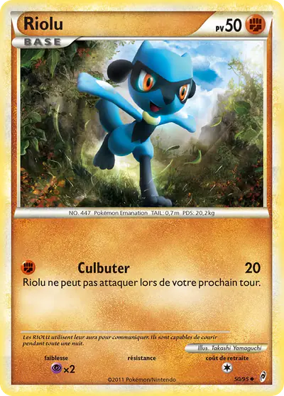 Image de la carte Pokemon Riolu 50/95
