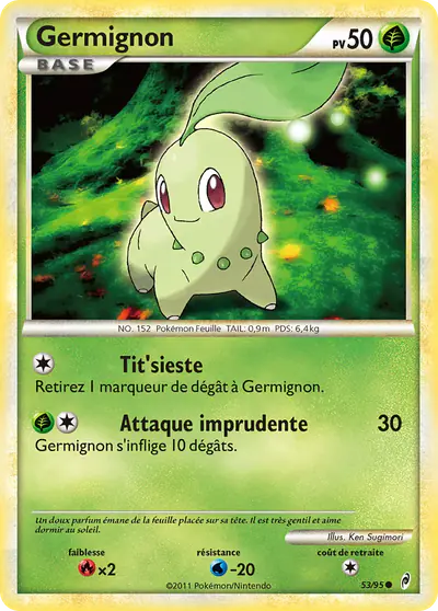 Image de la carte Pokemon Germignon 53/95