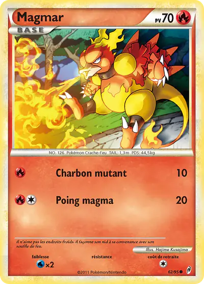 Image de la carte Pokemon Magmar 62/95