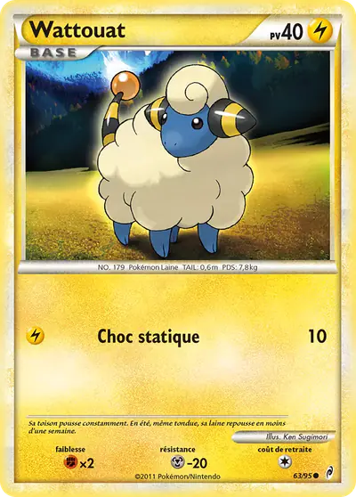 Image de la carte Pokemon Wattouat 63/95