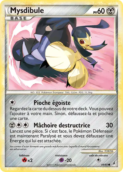Image de la carte Pokemon Mysdibule 64/95