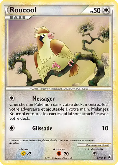 Image de la carte Pokemon Roucool 67/95