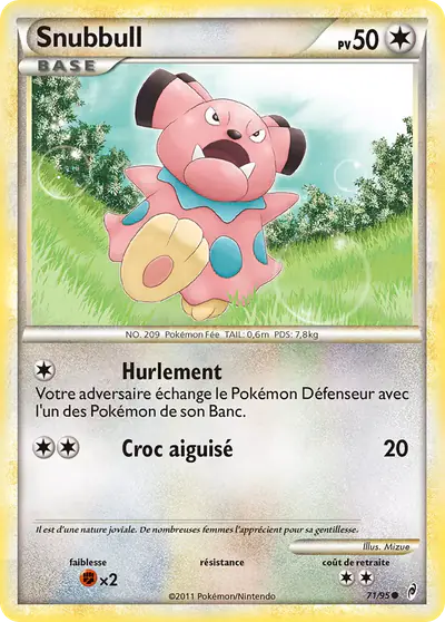 Image de la carte Pokemon Snubbull 71/95