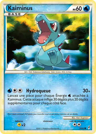 Image de la carte Pokemon Kaiminus 74/95