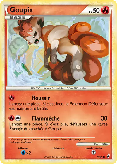 Image de la carte Pokemon Goupix 75/95