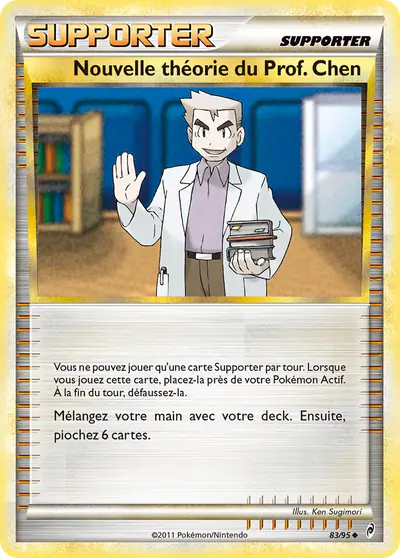 Image de la carte Pokemon Nouvelle théorie du Prof. Chen 83/95