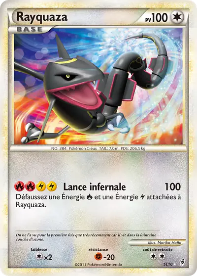 Image de la carte Pokemon Rayquaza SL10/95