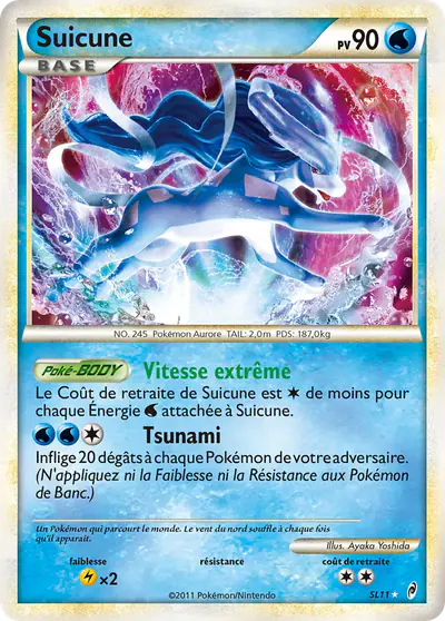 Image de la carte Pokemon Suicune SL11/95