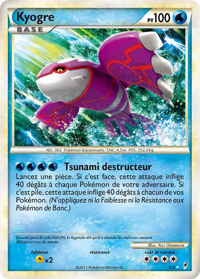 Image de la carte Pokemon Kyogre SL6/95