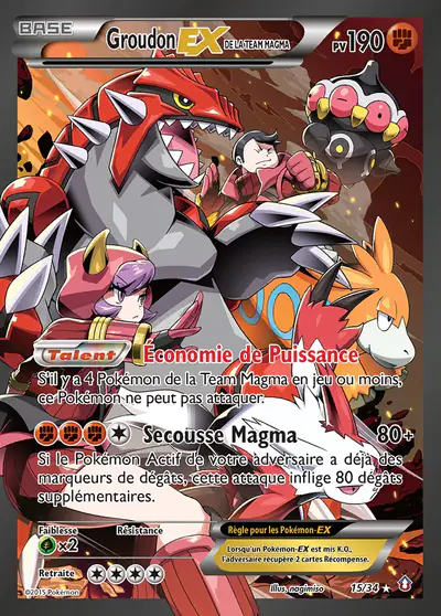 Image de la carte Pokemon Groudon EX 15/34