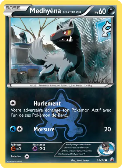 Image de la carte Pokemon Medhyèna de la Team Aqua 16/34