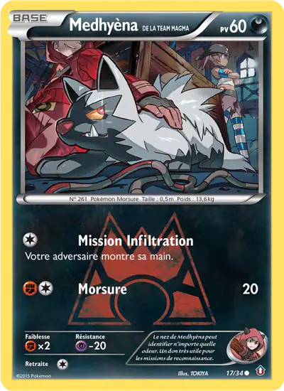 Image de la carte Pokemon Medhyèna de la Team Magma 17/34