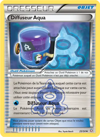 Image de la carte Pokemon Diffuseur Aqua 23/34